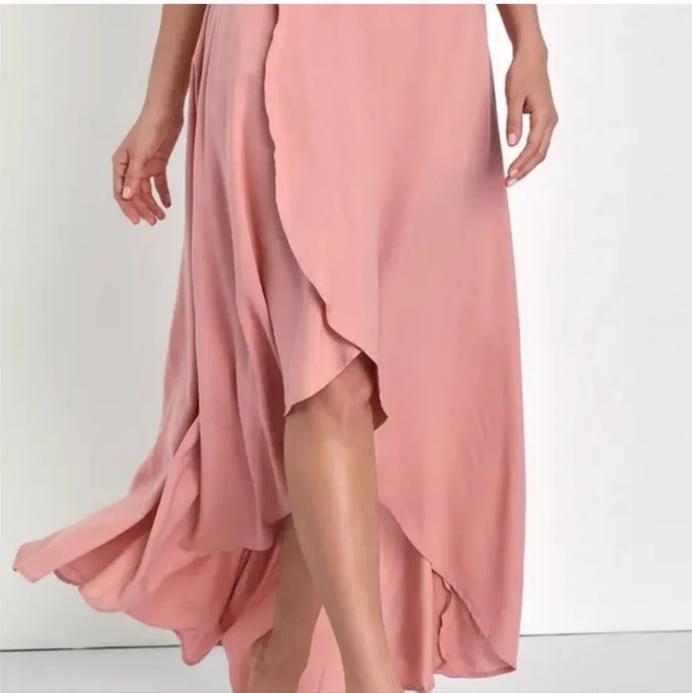 O'Neil Ambrosio Pink High-Low Maxi Skirt High Waist Size Large Lightwaist - Picture 6 of 14